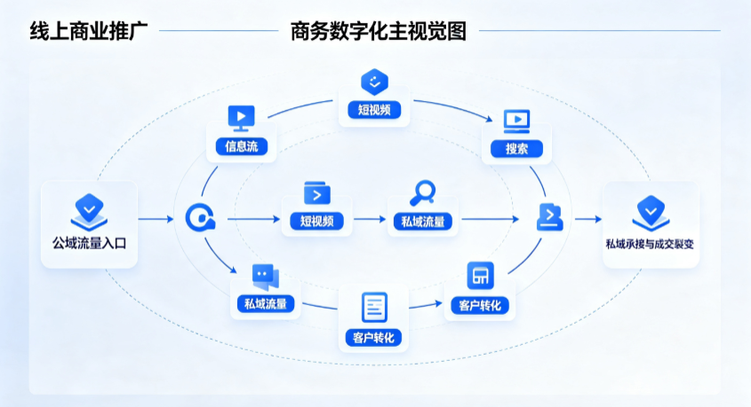 临湘市线上商业推广怎么做？全域流量闭环搭建与低成本转化实战指南